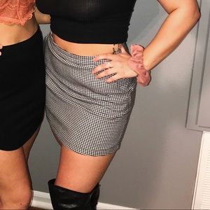 Houndstooth Skirt